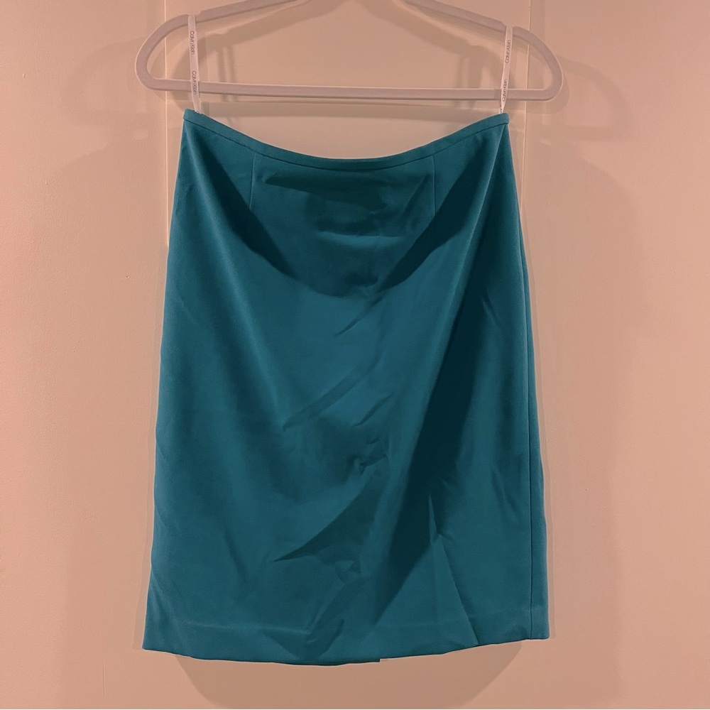 Calvin Klein Teal Pencil Skirt